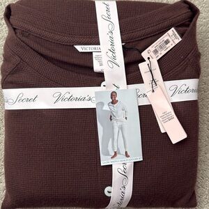 Victoria’s Secret waffle Henley jogger pajama set